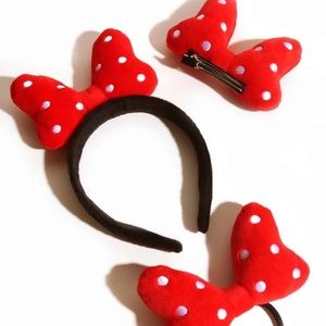 Kids Polka Dot Bow Set